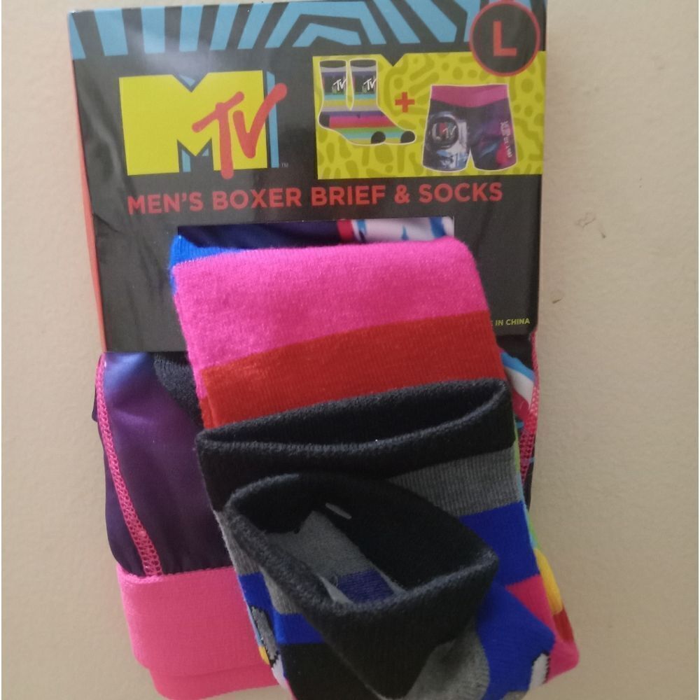 MTV BOXER BRIEFS+SOCKS L